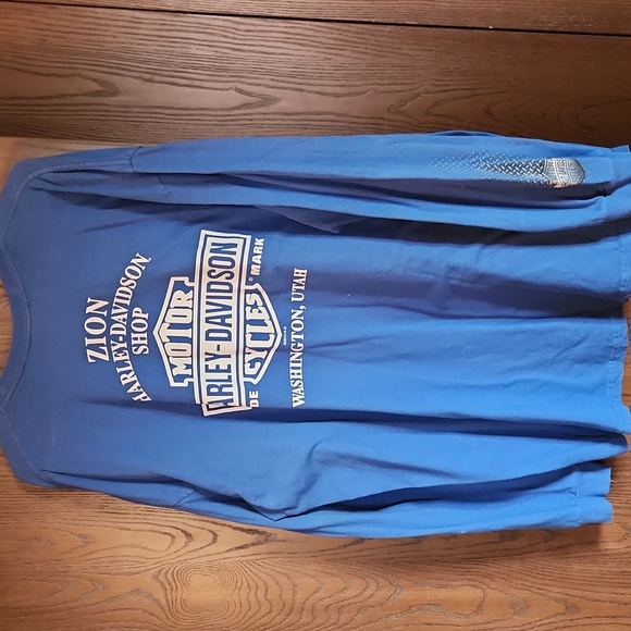 Harley-Davidson Blue Graphic Long Sleeve - Picture 2 of 7